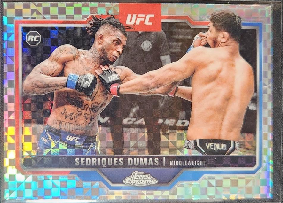 Sedriques Dumas 2025 Topps Chrome UFC Base #6 X-Fractor