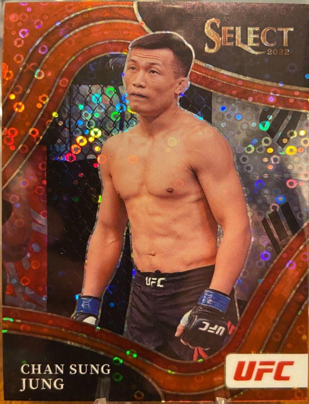 Chan Sung Jung 2022 Panini Select UFC Octagonside #275 Red Disco