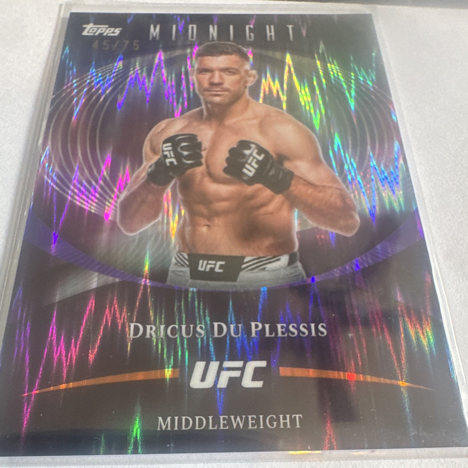 Dricus Du Plessis 2026 Topps Midnight UFC Base #68 Dusk