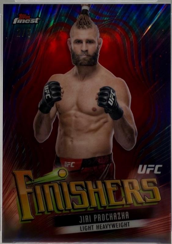 Jiri Prochazka 2024 Topps Finest UFC Finishers #FIN-15 Red Refractor