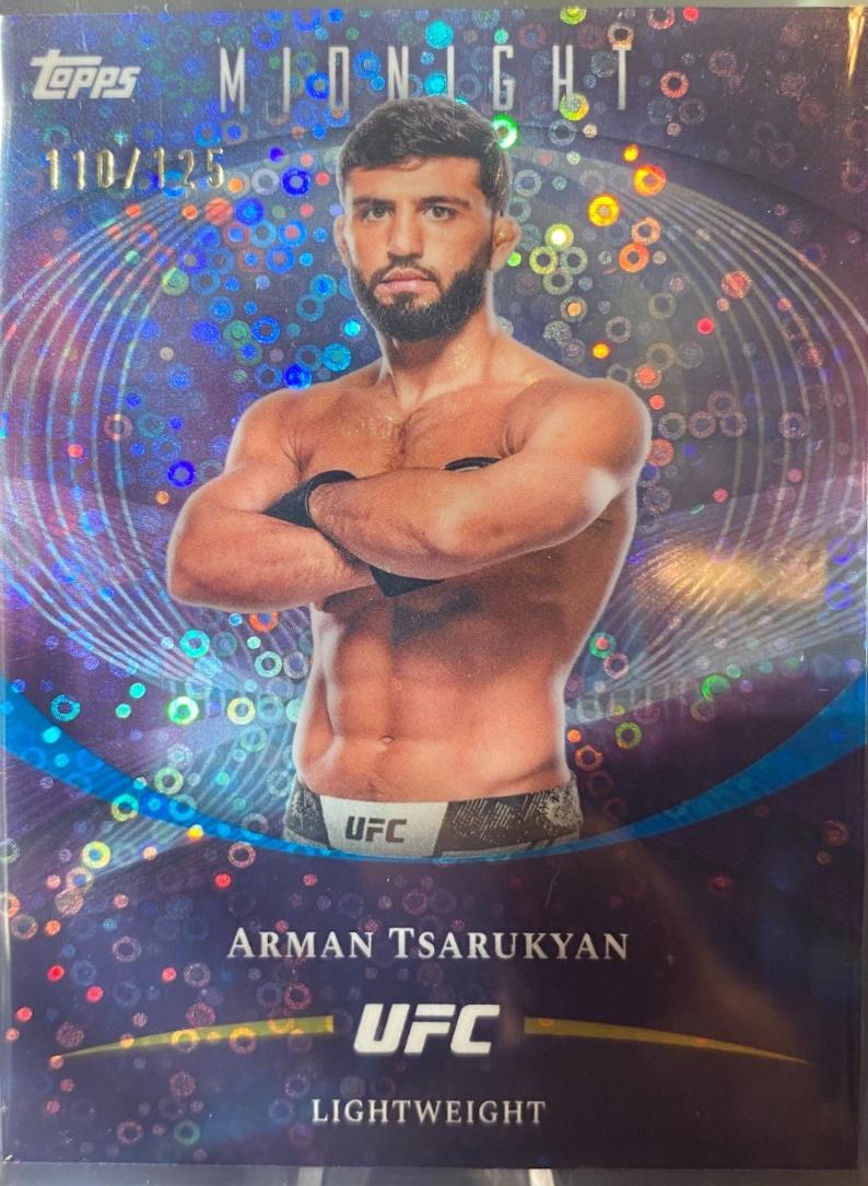 Arman Tsarukyan 2026 Topps Midnight UFC Base #13 Morning