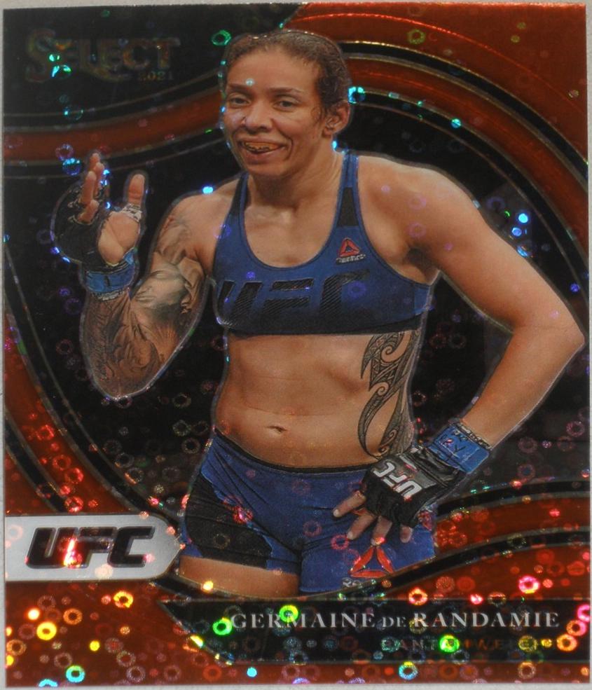 Germaine de Randamie 2021 Panini Select UFC Octagonside #263 Red Disco