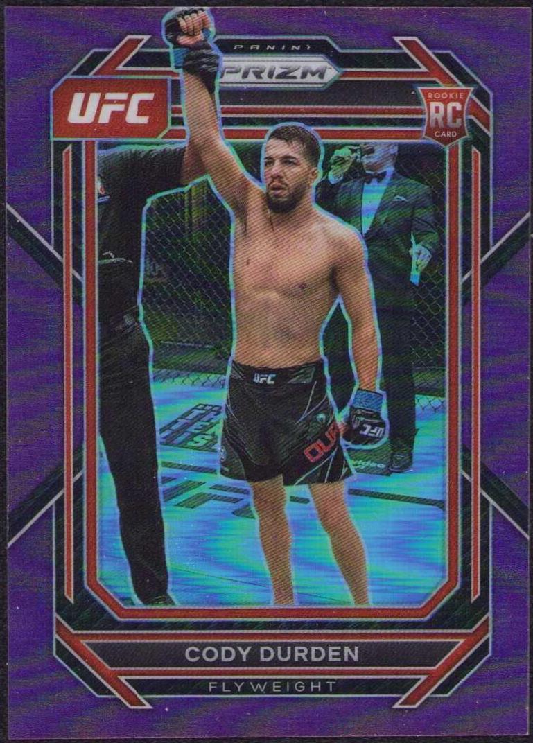 Cody Durden 2023 Panini Prizm UFC Base #112 Purple