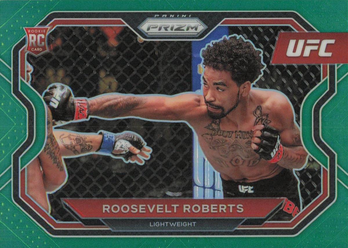 Roosevelt Roberts 2021 Panini Prizm UFC Base #117 Green