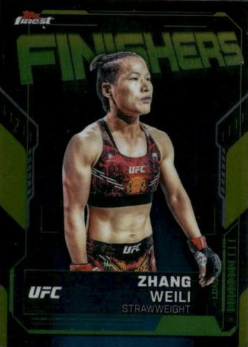 Zhang Weili 2025 Topps Finest UFC Finishers #FN-19 Red Refractor