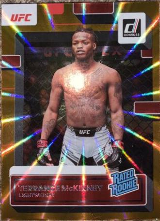 Terrance McKinney 2023 Panini Donruss UFC Base #210 Orange Laser