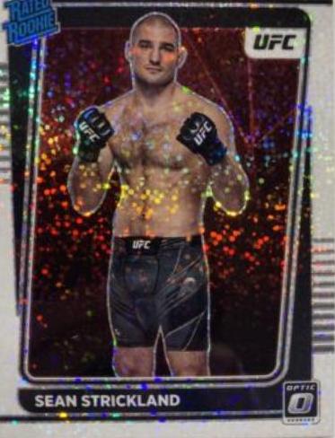 Sean Strickland 2022 Panini Donruss Optic UFC Base #111 White Sparkle