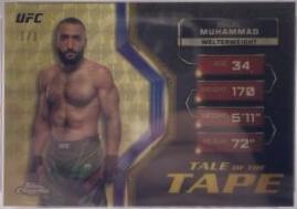 Belal Muhammad 2024 Topps Chrome UFC Tale of the Tape #TFT-15 Superfractor