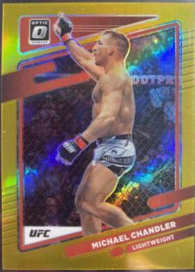 Michael Chandler 2022 Panini Donruss Optic UFC Base #32 Gold