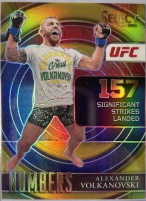 Alexander Volkanovski 2022 Panini Select UFC Select Numbers #14 Gold