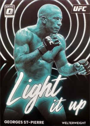 Georges St-Pierre 2023 Panini Donruss Optic UFC Light It Up #15 Green