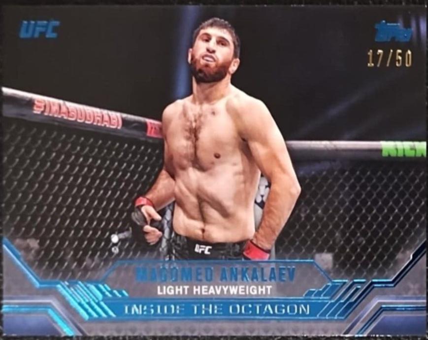 Magomed Ankalaev 2024 Topps Knockout UFC Inside the Octagon #ITO-14 Blue