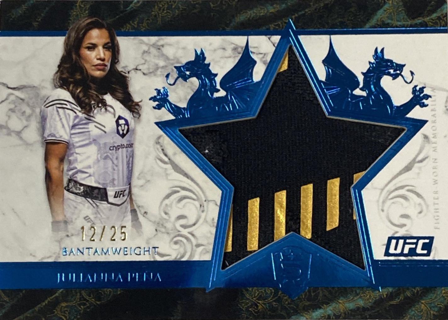 Julianna Peña 2025 Topps Royalty UFC Star Relics #SR-JP Blue