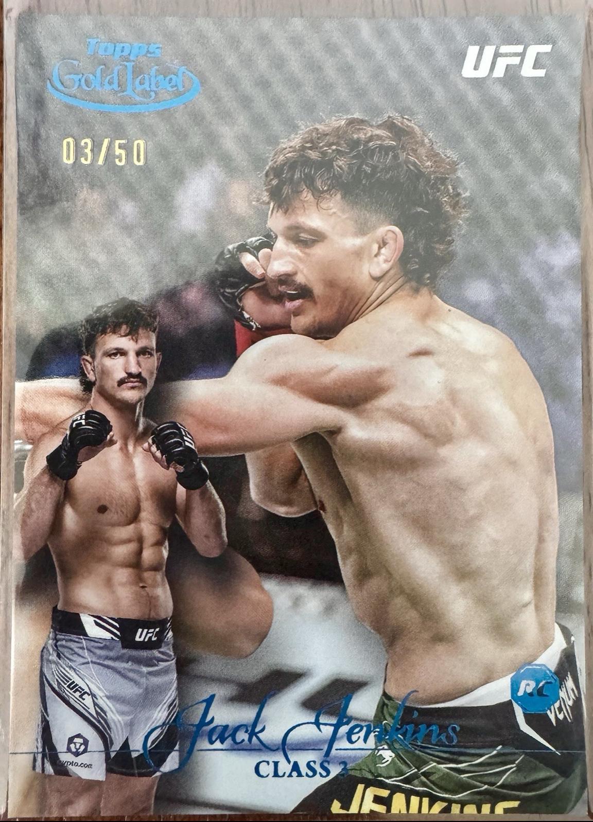 Jack Jenkins 2024 Topps Gold Label UFC Base Class III #64 Blue