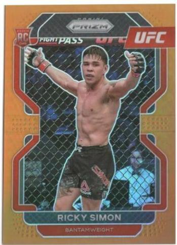 Ricky Simon 2022 Panini Prizm UFC Base #112 Orange