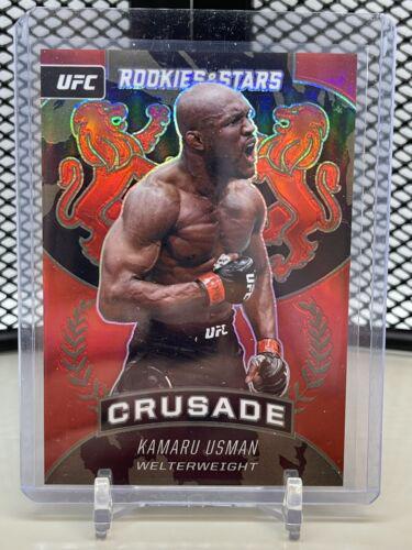 Kamaru Usman 2021 Panini Chronicles UFC Base Crusade #231 Purple