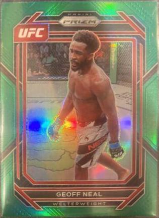 Geoff Neal 2023 Panini Prizm UFC Base #127 Green