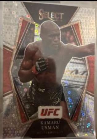 Kamaru Usman 2022 Panini Select UFC Premier Level #101 Disco