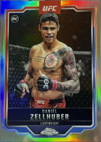 Daniel Zellhuber 2025 Topps Chrome UFC Base #189 Red Geometric Refractor