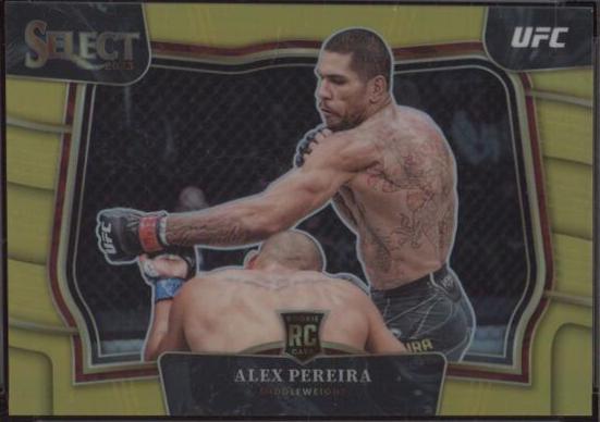 Alex Pereira 2023 Panini Select UFC Octagonside #222 Gold