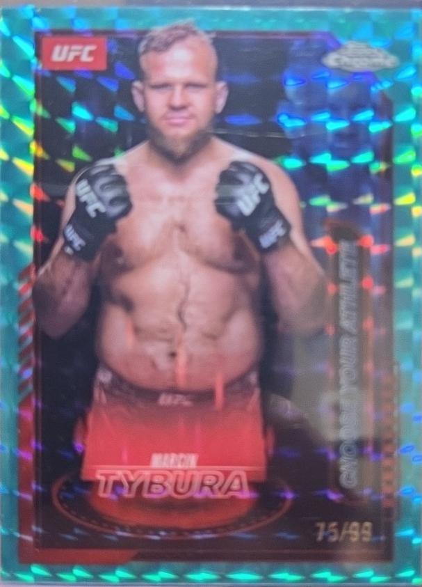 Marcin Tybura 2025 Topps Chrome UFC Mission Control #MCL-18 Geometric Green Refractor