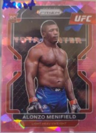 Alonzo Menifield 2022 Panini Prizm UFC Base #157 Pink Ice
