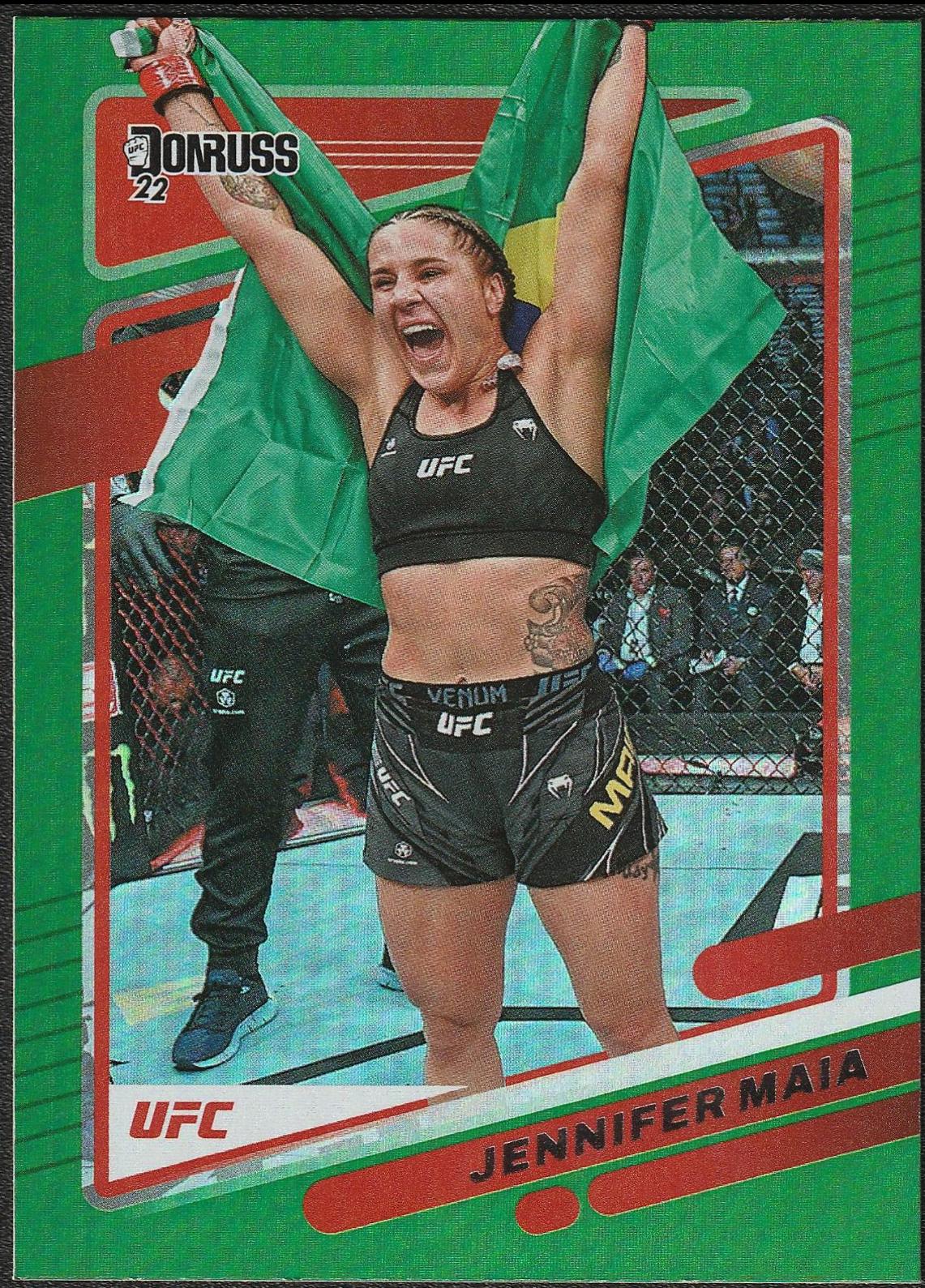 Jennifer Maia 2022 Panini Donruss UFC Base #61 Green