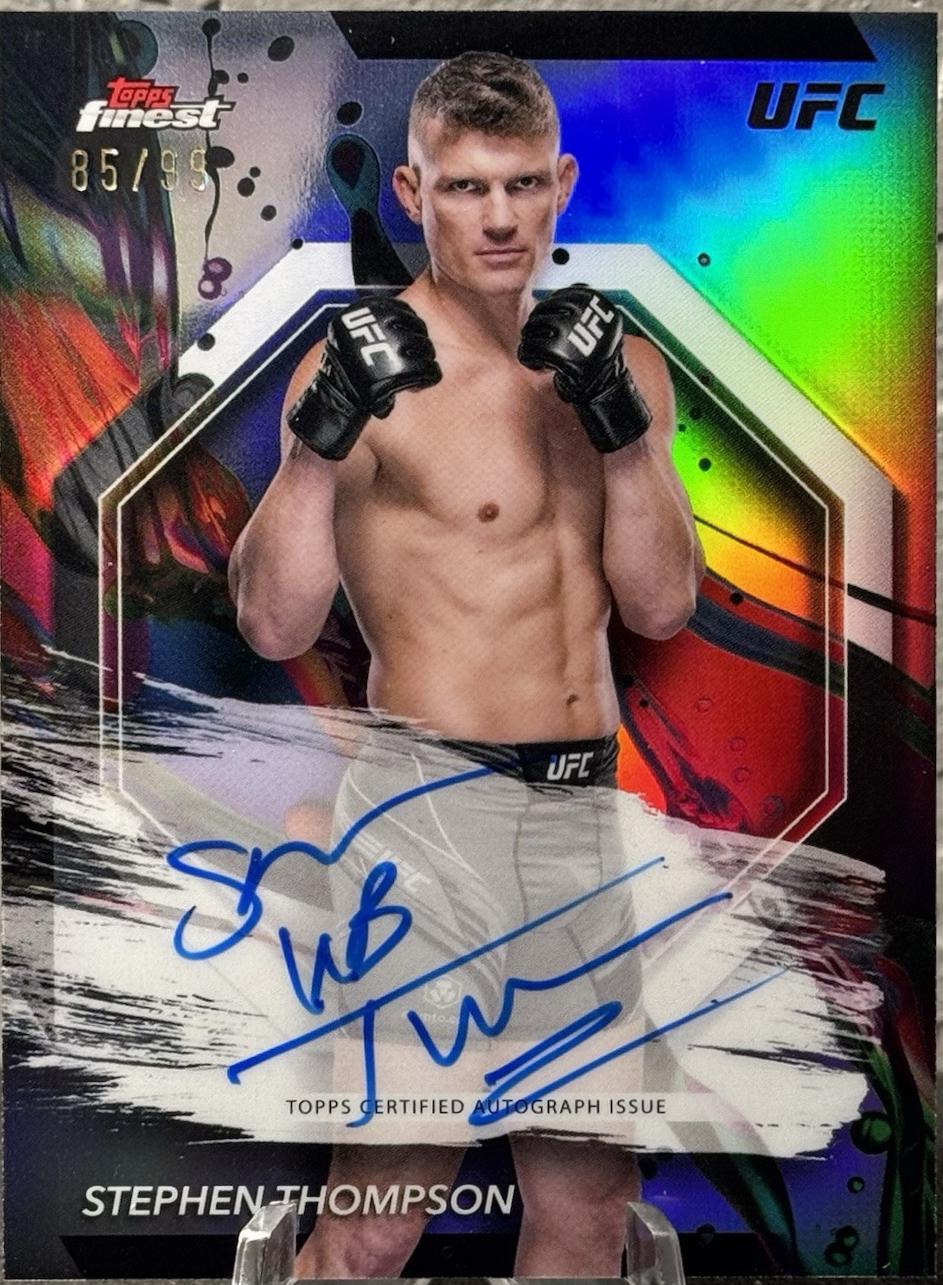 Stephen Thompson 2024 Topps Finest UFC Finest Autographs #FA-STN Refractor
