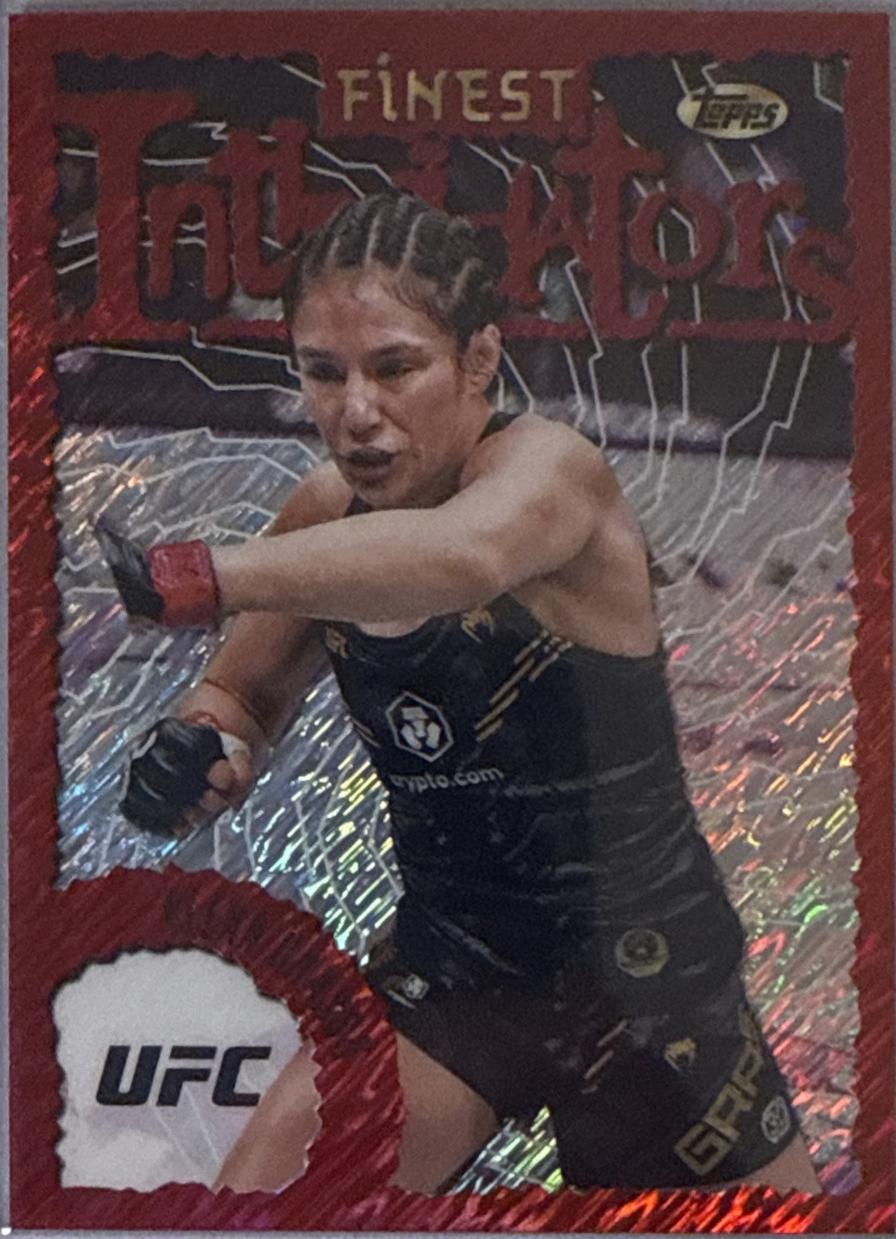 Alexa Grasso 2024 Topps Finest UFC Intimidators #INT-2 Red Shimmer Refractor