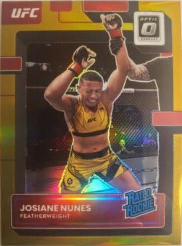 Josiane Nunes 2023 Panini Donruss Optic UFC Base #137 Gold