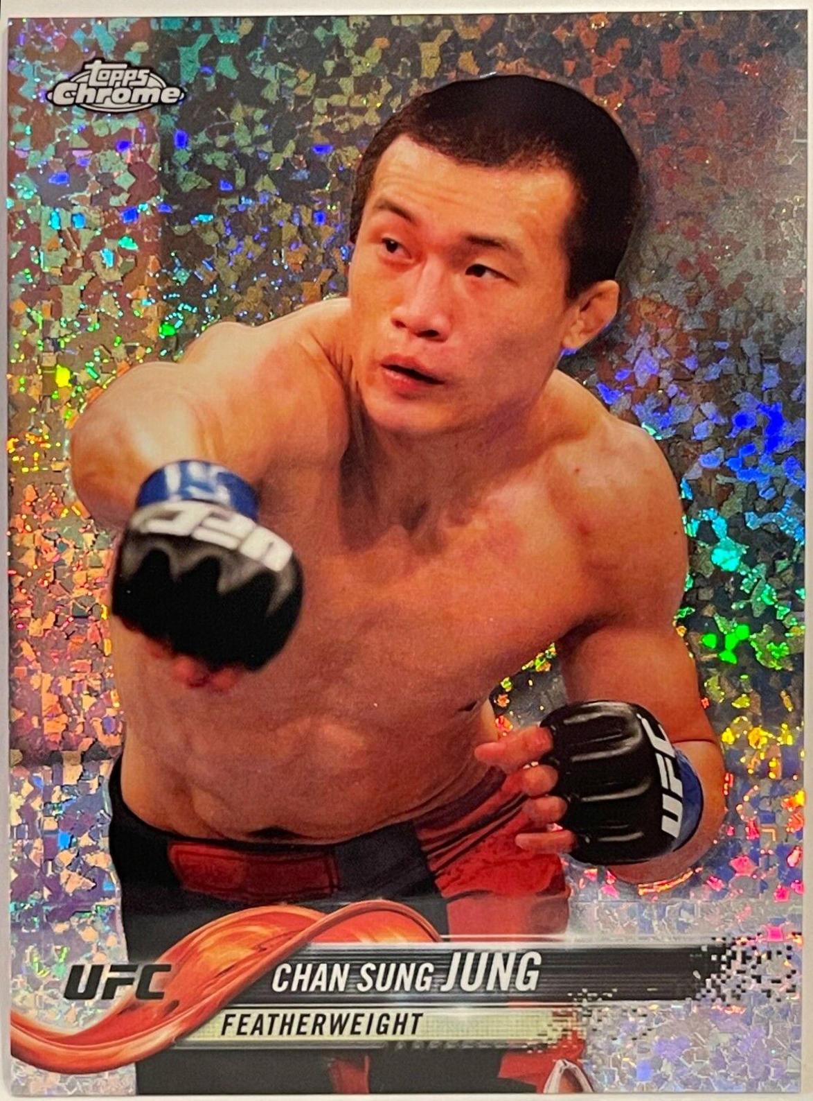 Chan Sung Jung 2018 Topps Chrome UFC Base #94 Diamond Hot Box
