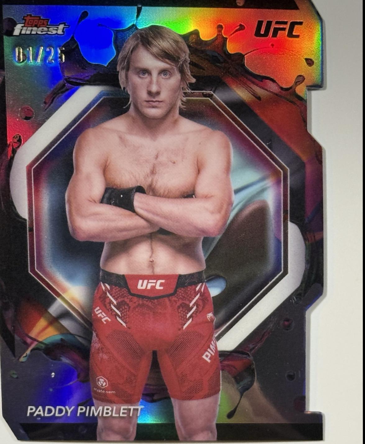 Paddy Pimblett 2024 Topps Finest UFC Base Rare #277 Die-Cut Refractor