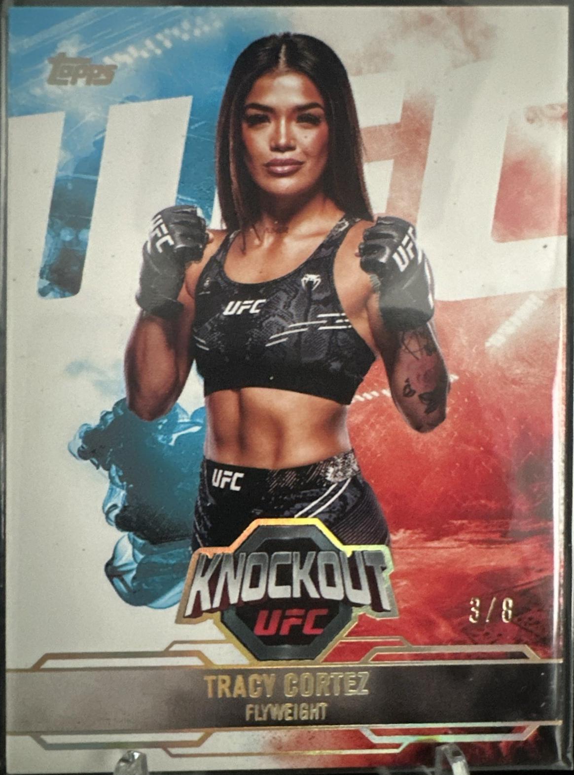 Tracy Cortez 2025 Topps Knockout UFC Base #54 Holo Gold