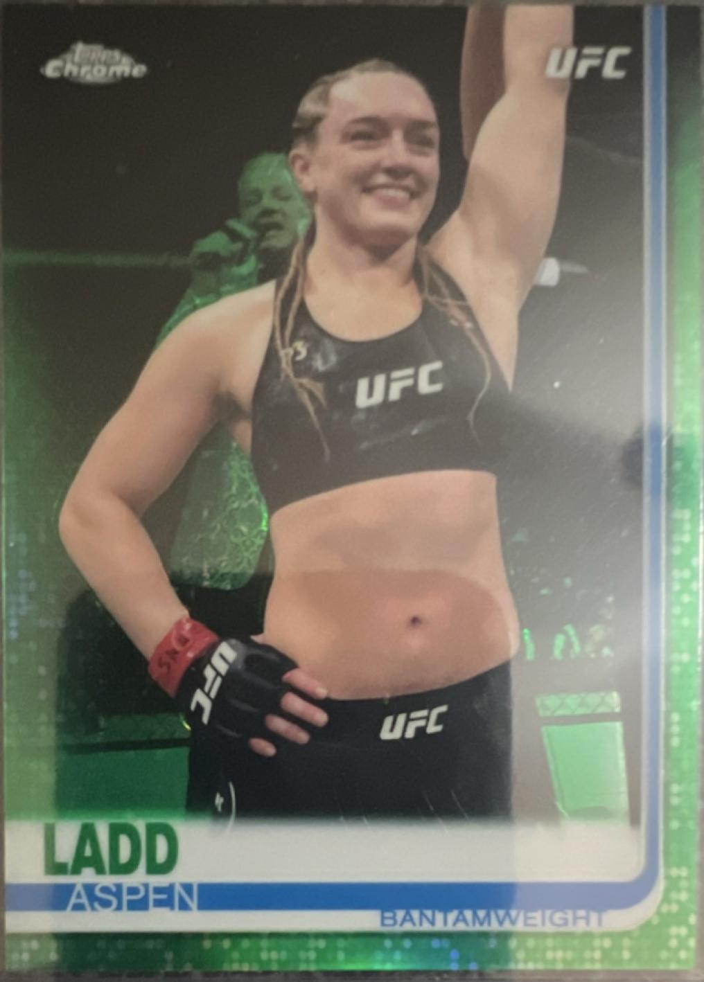 Aspen Ladd 2019 Topps Chrome UFC Base #31 Green