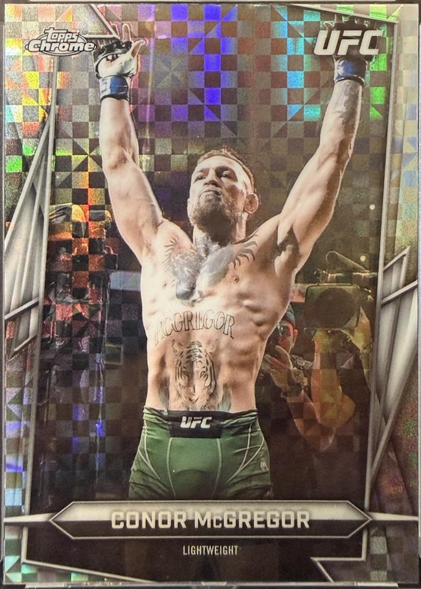 Conor McGregor 2026 Topps Chrome UFC Base #5 X-fractor