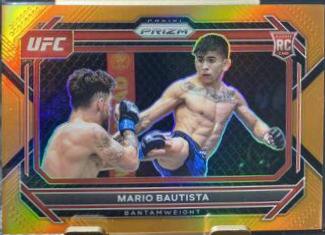 Mario Bautista 2023 Panini Prizm UFC Base #17 Orange