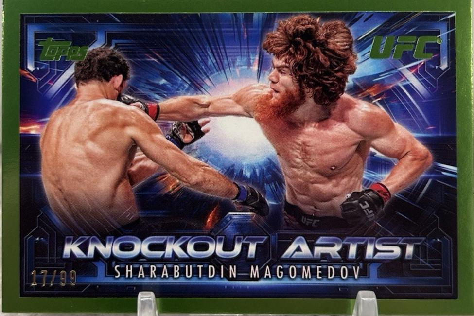 Shara Magomedov 2025 Topps Knockout UFC Knockout Artists #KA-10 Lime Green