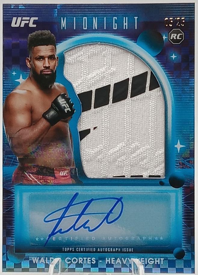 Waldo Cortes Acosta 2025 Topps Midnight UFC Rookie Relic Autographs #RRA-WC Moonrise