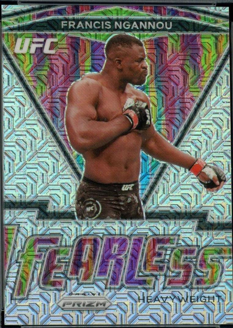 Francis Ngannou 2021 Panini Prizm UFC Fearless #9 Mojo