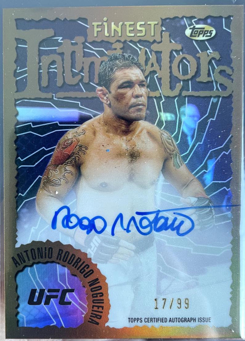 Antonio Rodrigo Nogueira 2024 Topps Finest UFC Intimidators Autographs #IA-ARN Refractor