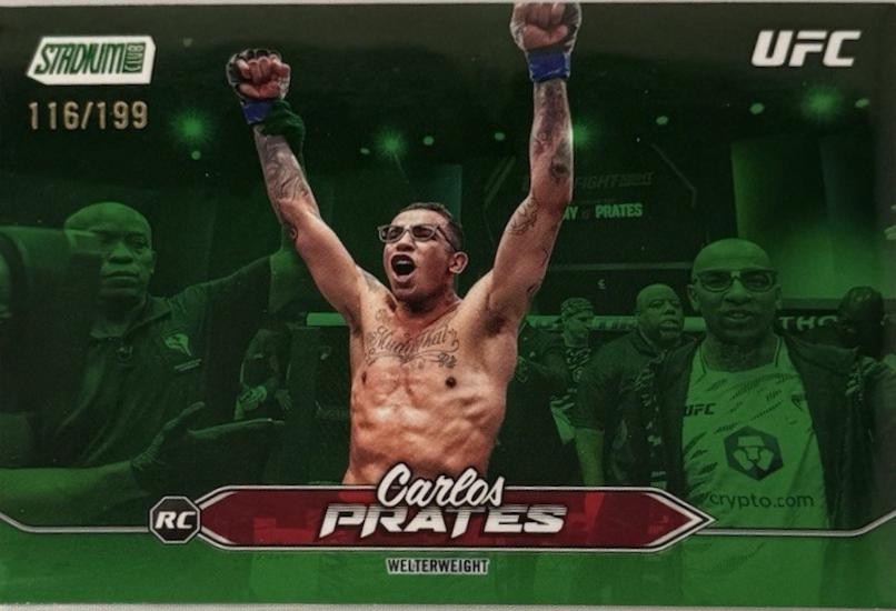 Carlos Prates 2025 Topps Stadium Club UFC Base #78 Green