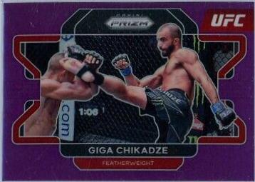 Giga Chikadze 2022 Panini Prizm UFC Base #71 Purple