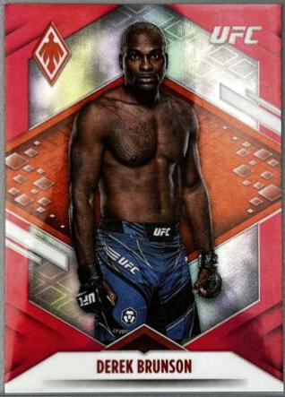 Derek Brunson 2022 Panini Chronicles UFC Base Phoenix #303 Red
