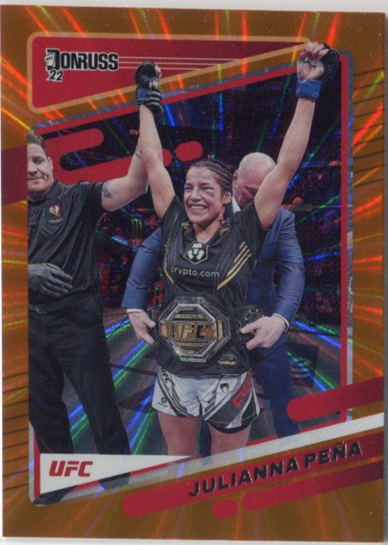 Julianna Peña 2022 Panini Donruss UFC Base #52 Orange