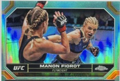 Manon Fiorot 2024 Topps Chrome UFC Base #120 Aqua Refractor