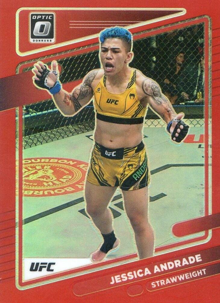 Jessica Andrade 2022 Panini Donruss Optic UFC Base #51 Red
