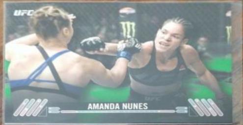 Amanda Nunes 2017 Topps UFC Knockout Base #40 Green