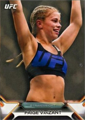 Paige VanZant 2016 Topps UFC Knockout Base #69 Red