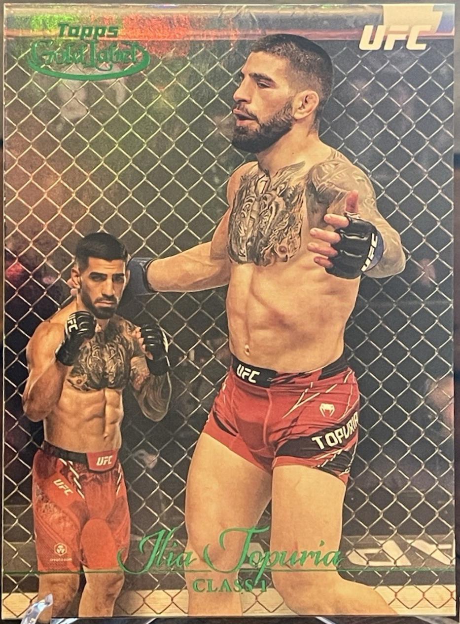 Ilia Topuria 2024 Topps Gold Label UFC Base Class III #8 Green
