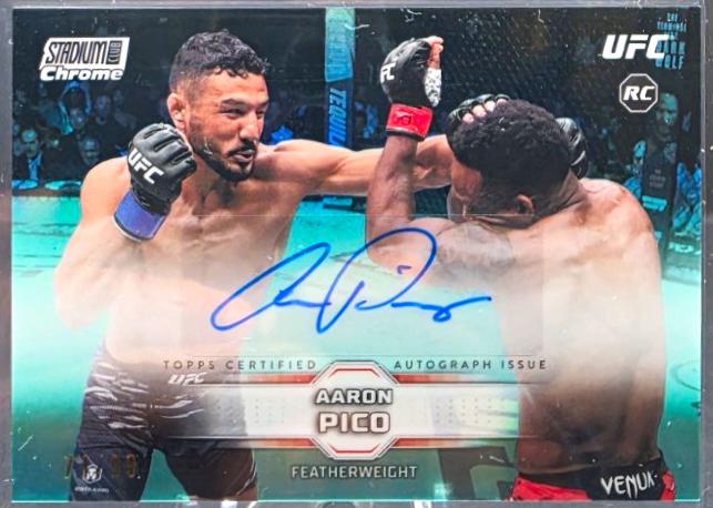 Aaron Pico 2026 Topps Stadium Club UFC Chrome Autographs #CAV-APO Orange Refractor